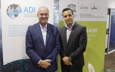 Professor Fethi Mansouri meets with Professor Jon Pahl from the United Lutheran Seminary (Philadelphia)