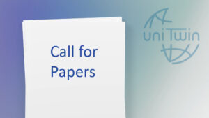 Decorative slide highlighting a call for papers