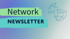 Decorative tile highlighting the words 'Network Newsletter'